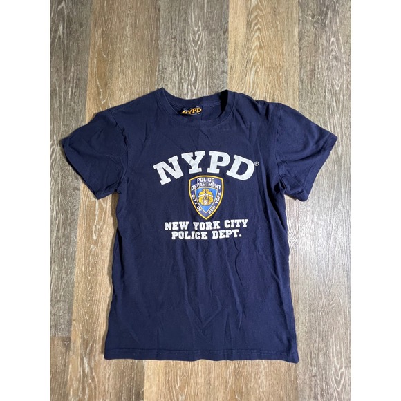 Nypd Other - NYPD Graphic T-Shirt Mens Small Navy Blue NYC‎ Police Dept Shield SKU2479